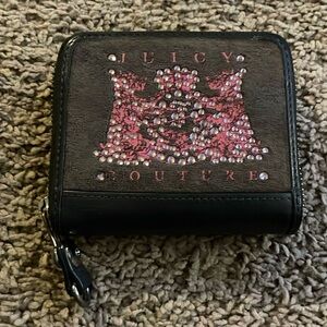 Juicy Couture brown, zipper wallet.